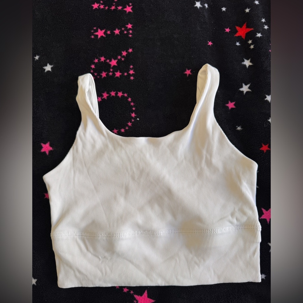 Nike White Ribbed Tank Top - Picture 3 of 7